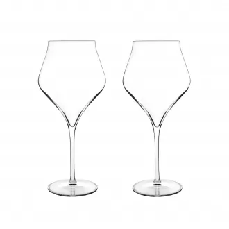 Burgundy Red Wine Glasses, Set of 2 – 22 Oz Wine Stemware with Enhanced Aromatics for Burgundy, Barolo, Bourgogne, Nebbiolo & Pinot Nero Wines – Crystal Drinking Glass Set