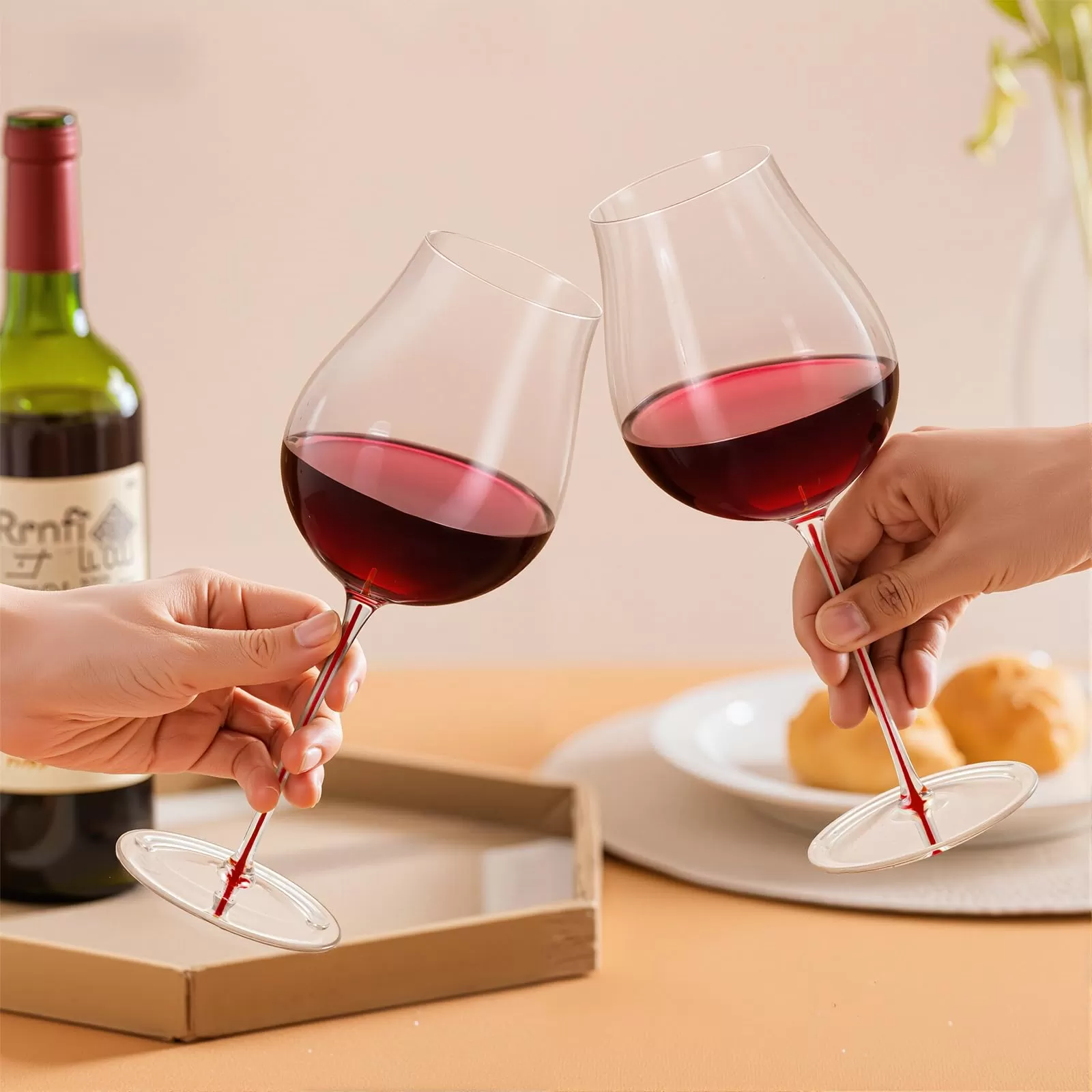 Crystal Bordeaux wine glass factory in China