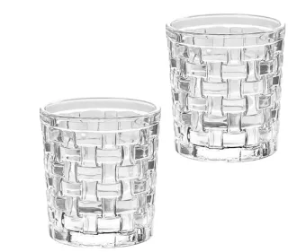 Clear Tiki Glasses Tumblers. Drinking Water Glass Cups Set of 2. Whiskey Tumblers 10 oz. Suitable for Juice, Beer, Cocktails, Dessert & More.