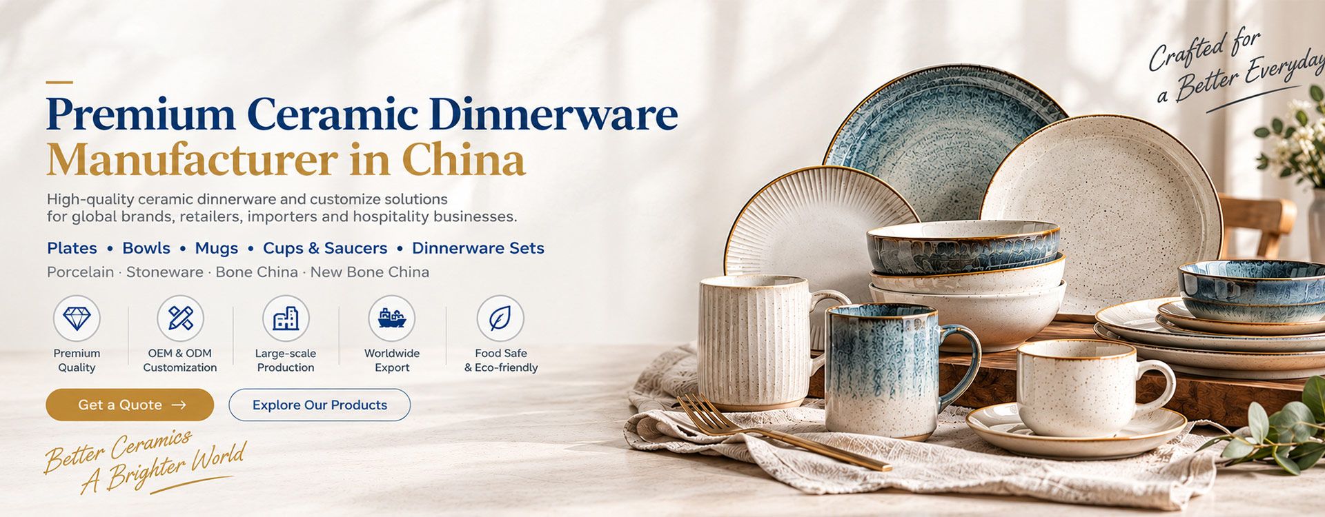 Ceramic Dinnerware Manufacturer in China