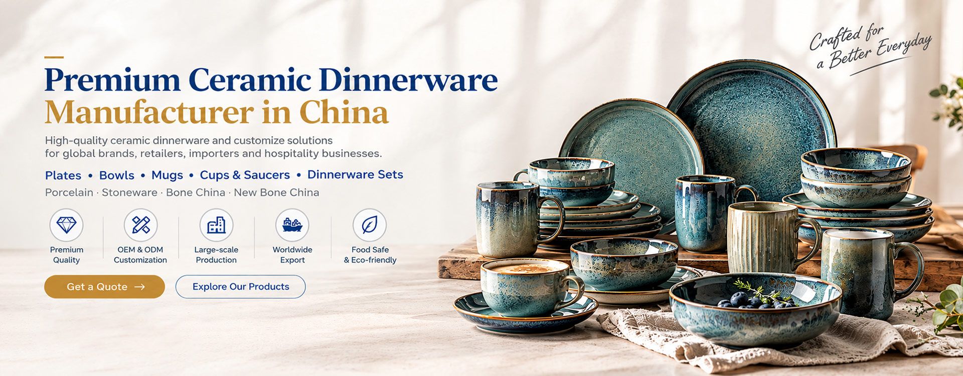 Ceramic Dinnerware Manufacturer in China