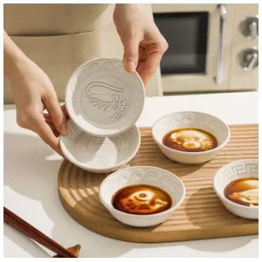 Animal Relief Ceramic Dipping Bowls