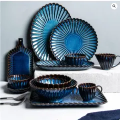 Reactive Glaze Ceramic Plates and Bowls Wholesale in China