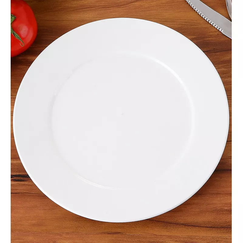 white porcelain flat plate manufacturer in China
