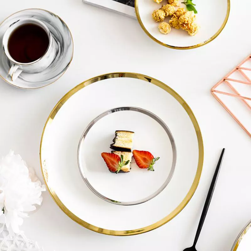 Fábrica de placas planas de porcelana blanca en China