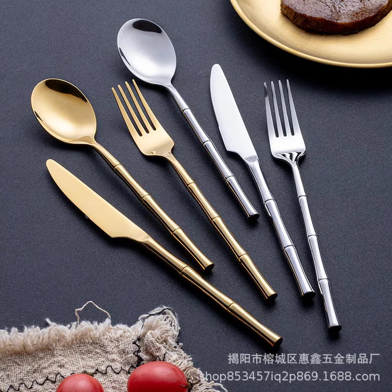 Cucharas modernas y cuchillo de cuchillo de acero inoxidable Fabricante
