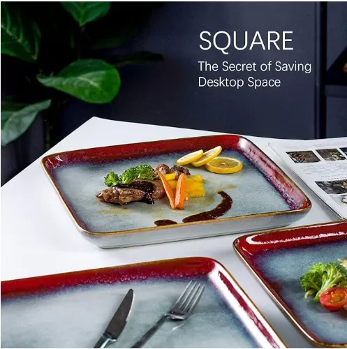 Fabricante de platos de Stonware Square en China