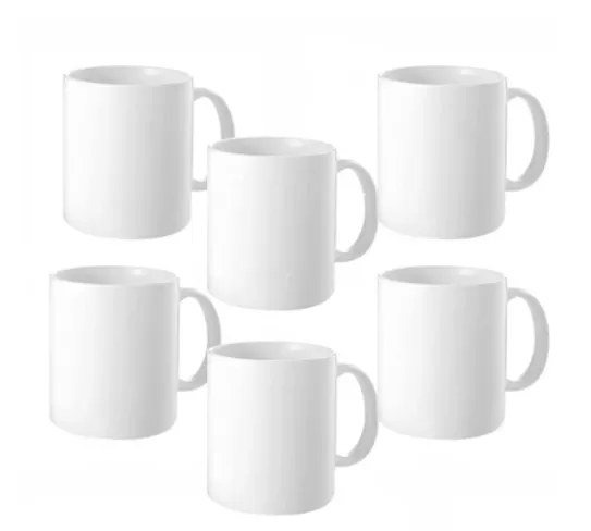 Tazas de cerámica de sublimación blanca