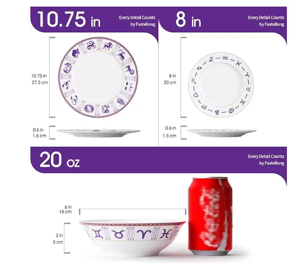 Placas de constelación de postre de porcelana Mayorista en China