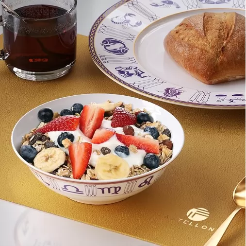 Placas de constelación de postre de porcelana en China