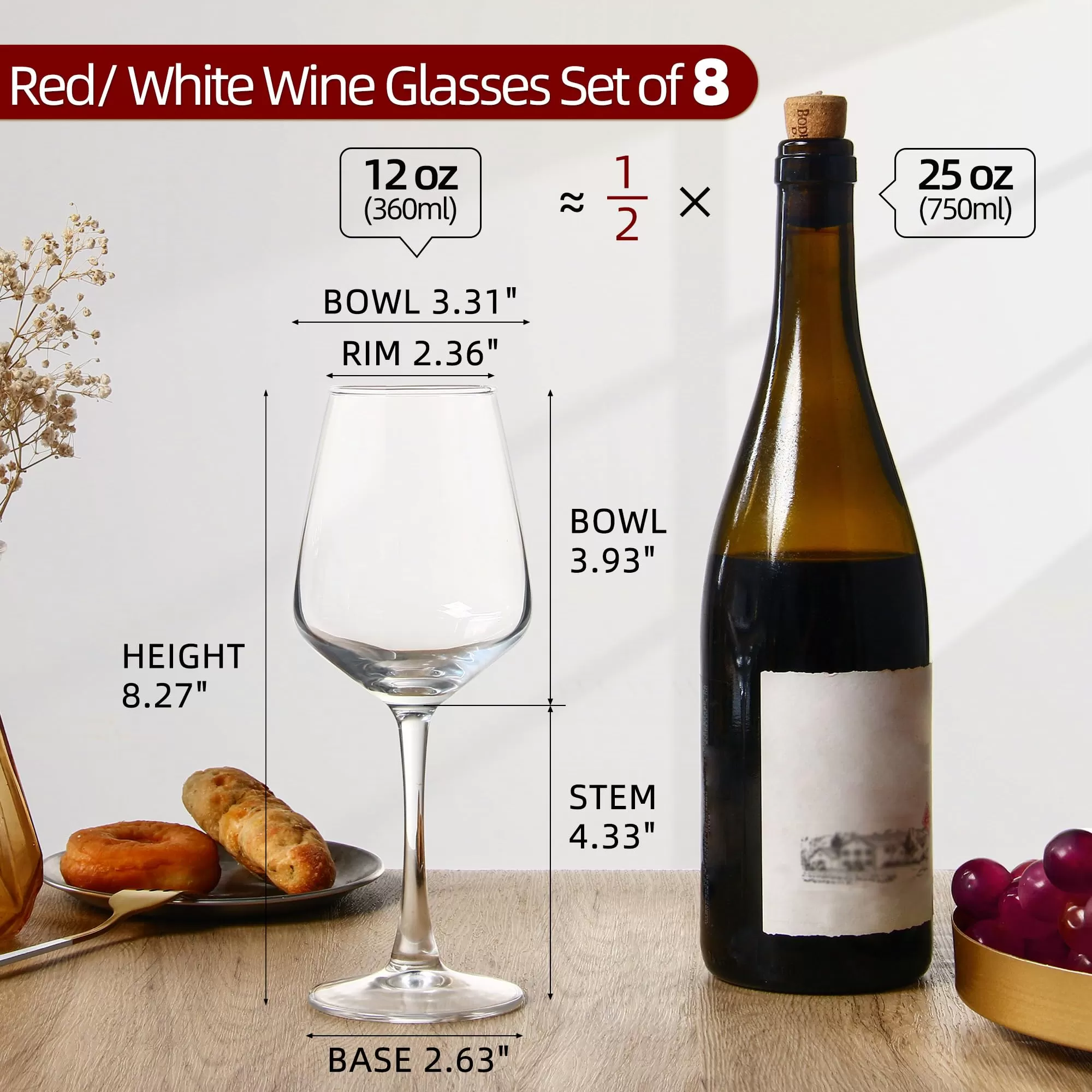 Fábrica de copas de vino de tallo largo en China