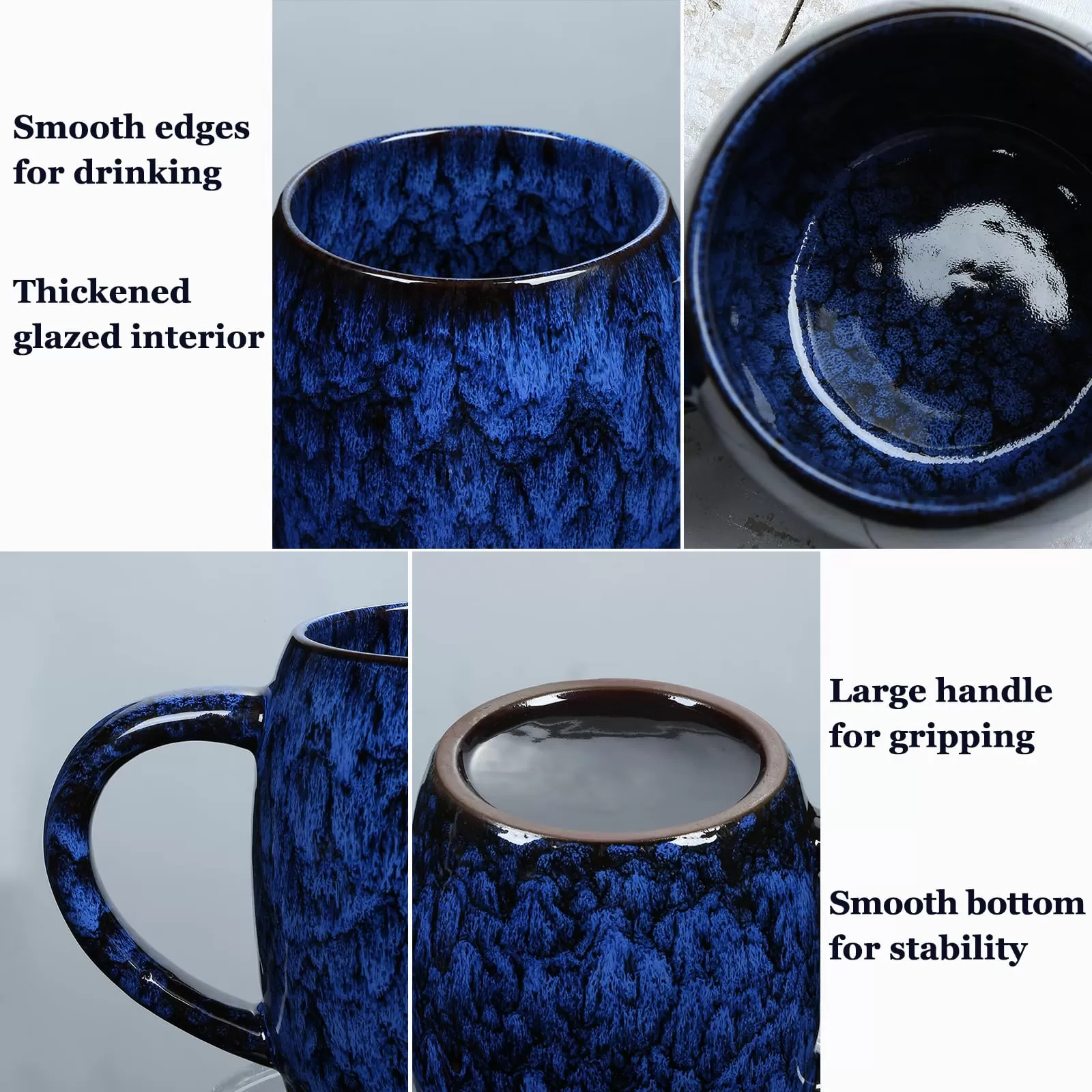tazas de café de cerámica de gran tamaño China