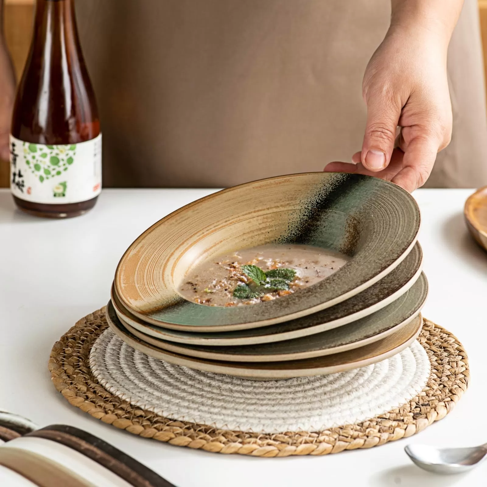 Platos de pasta de cerámica proveedor de porcelana