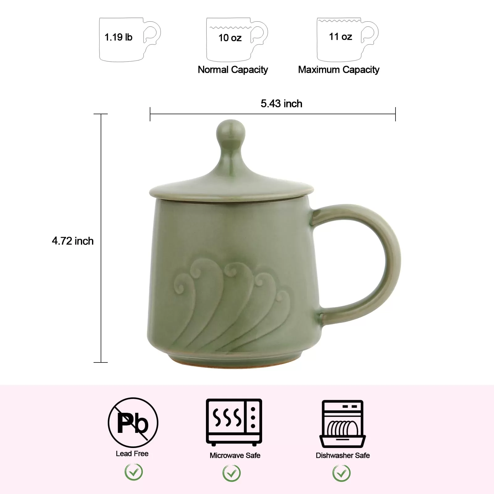 taza de té con tapa fábrica China