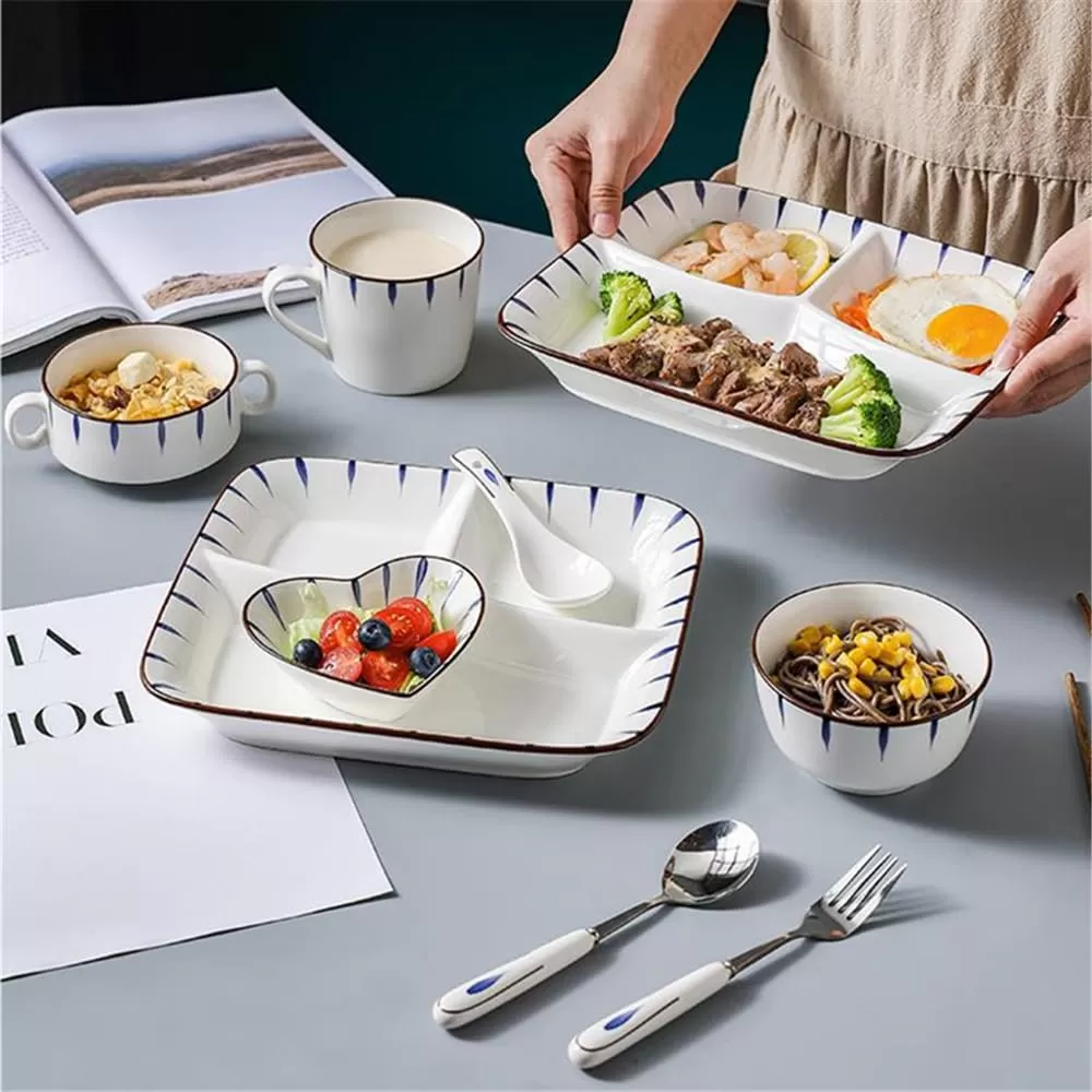 Plato dividido de porcelana al por mayor