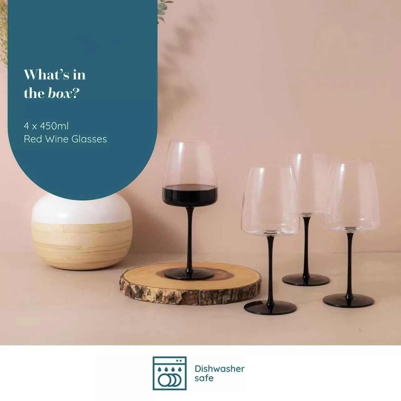 proveedor de copas de vino de tallo negro China