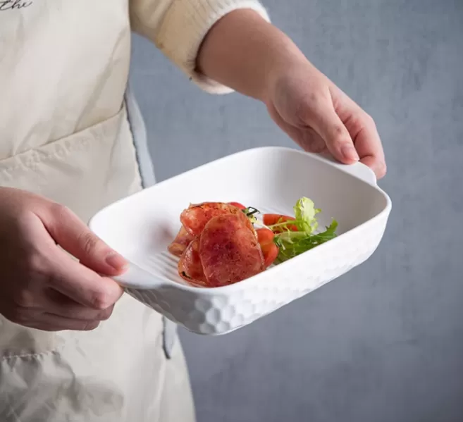 platos de cerámica aptos para horno con asas