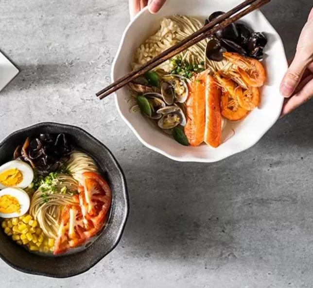 Cuencos de cerámica del ramen del OEM