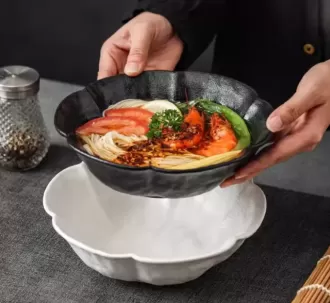 Tazones de sopa de porcelana de 8 pulgadas al por mayor, suministro de tazones de fideosTazones de sopa de porcelana de 8 pulgadas al por mayor, suministro de tazones de fideos