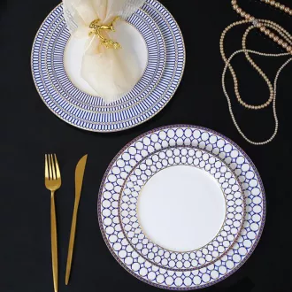 European Bone China Flat Plate