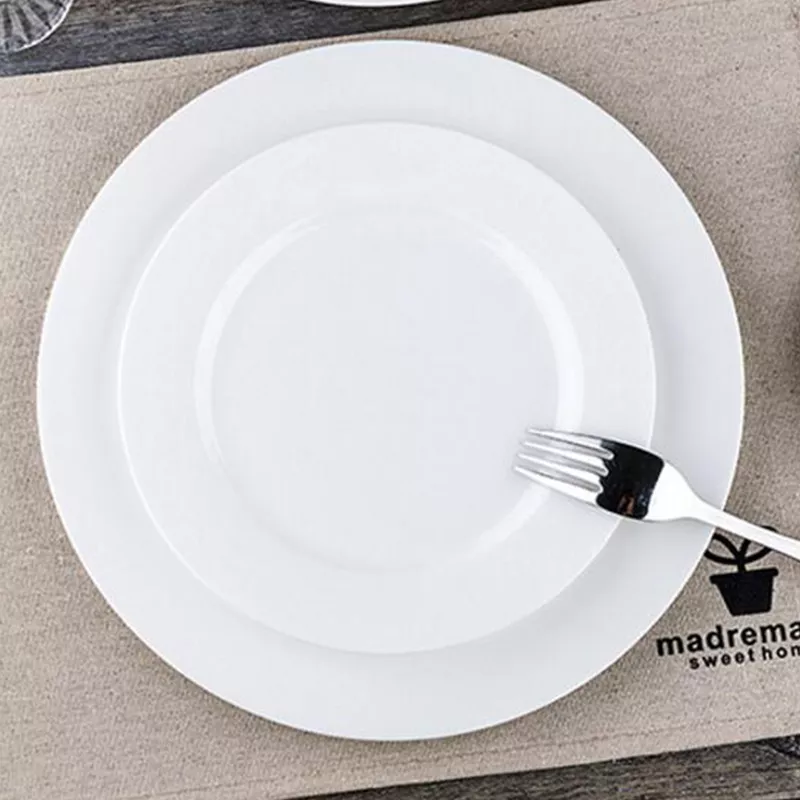 Porcelaine de luxe moderne Plateaux de salade de desserts ronds