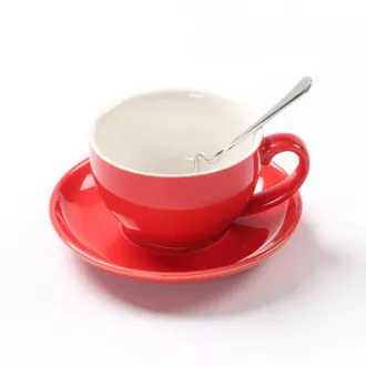 Couleur de logo personnalisé glaçure en céramique avec assiette