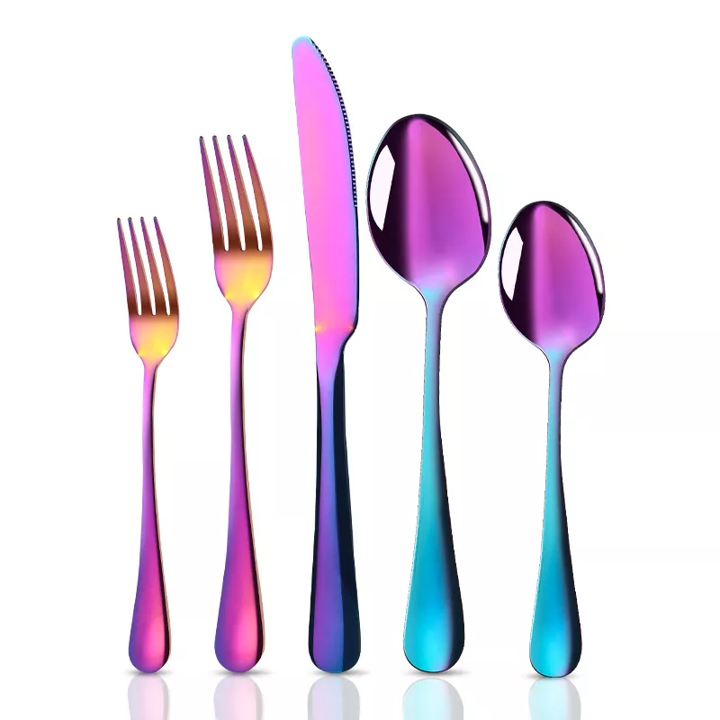 Hôtel Gift Knife Spoon Fork Couvreries en acier inoxydable Ensemble de gros