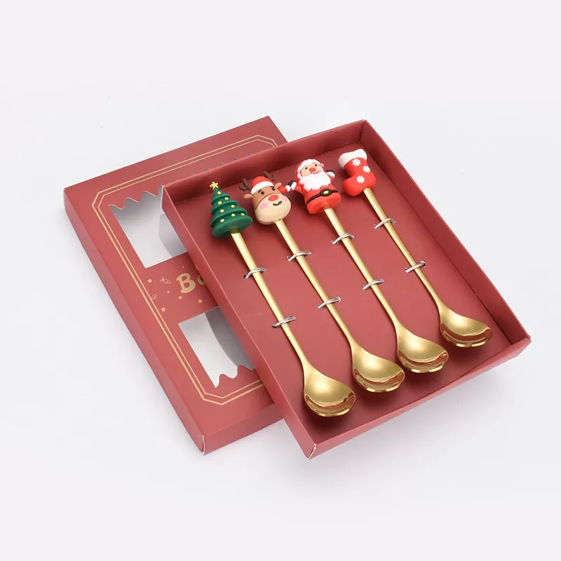 Ensembles de couverts en acier inoxydable pour la grosse de Noël