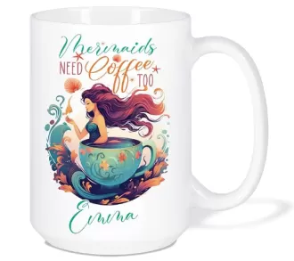 Tasse en céramique de sirène personnalisée avec tasse de thé en gros