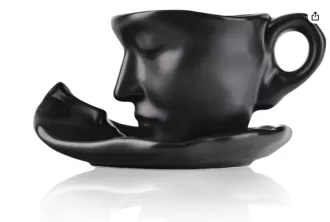 Tasse et soucoupe Set en céramique baiser couple de café tasse de café en gros en Chine