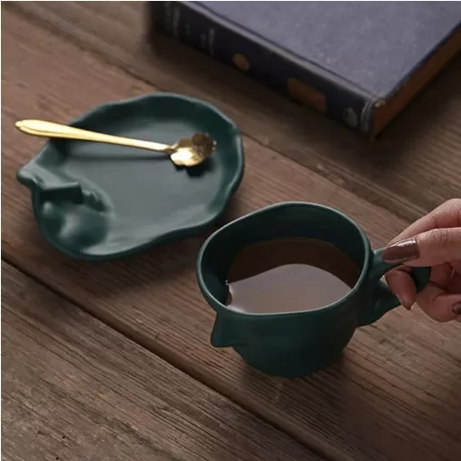 Tasse de café en couple de baisers en céramique de haute qualité de Chine