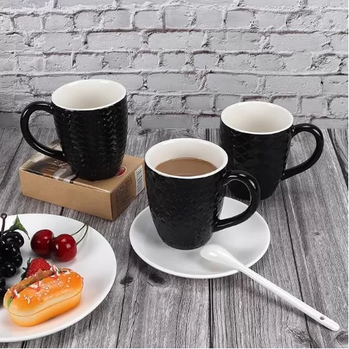 Tasses à café texturé de haute qualité en provenance de Chine