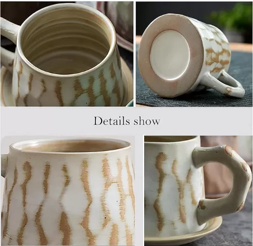Tasses à café en céramique rustique