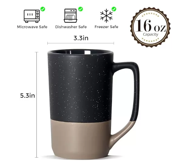 Tasses de thé en céramique bicolore