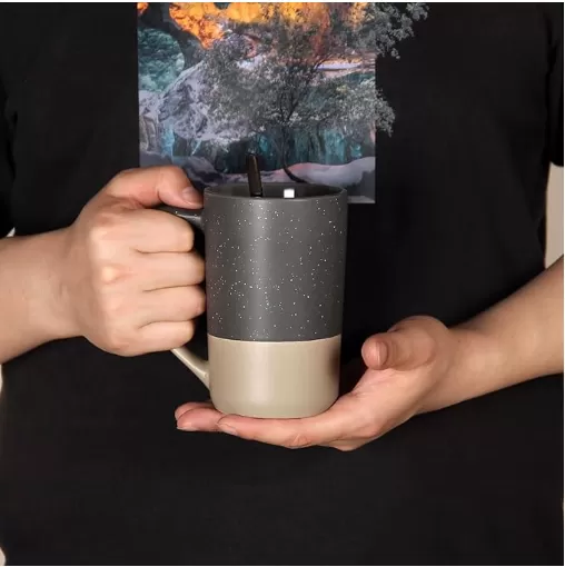 Tasses de thé en céramique bicolore