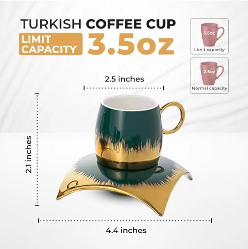 Tasse de thé en céramique en marbre de luxe avec soucoupes en gros