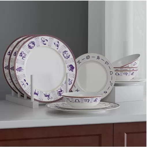 Porcelain Dessert Constellation PlatesUsine en Chine 