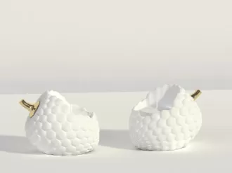 Bougeoirs en céramique en forme de pinone