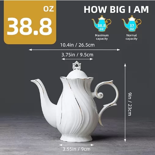 Théière en porcelaine avec couvercle en gros en Chine