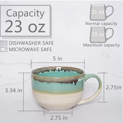 Céramic Jumbo Coffee Mug Set Fournisseur en Chine