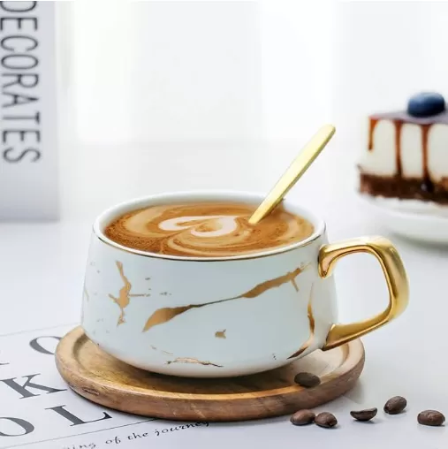 Tasse de thé avec soucoupe en bois set en gros en Chine