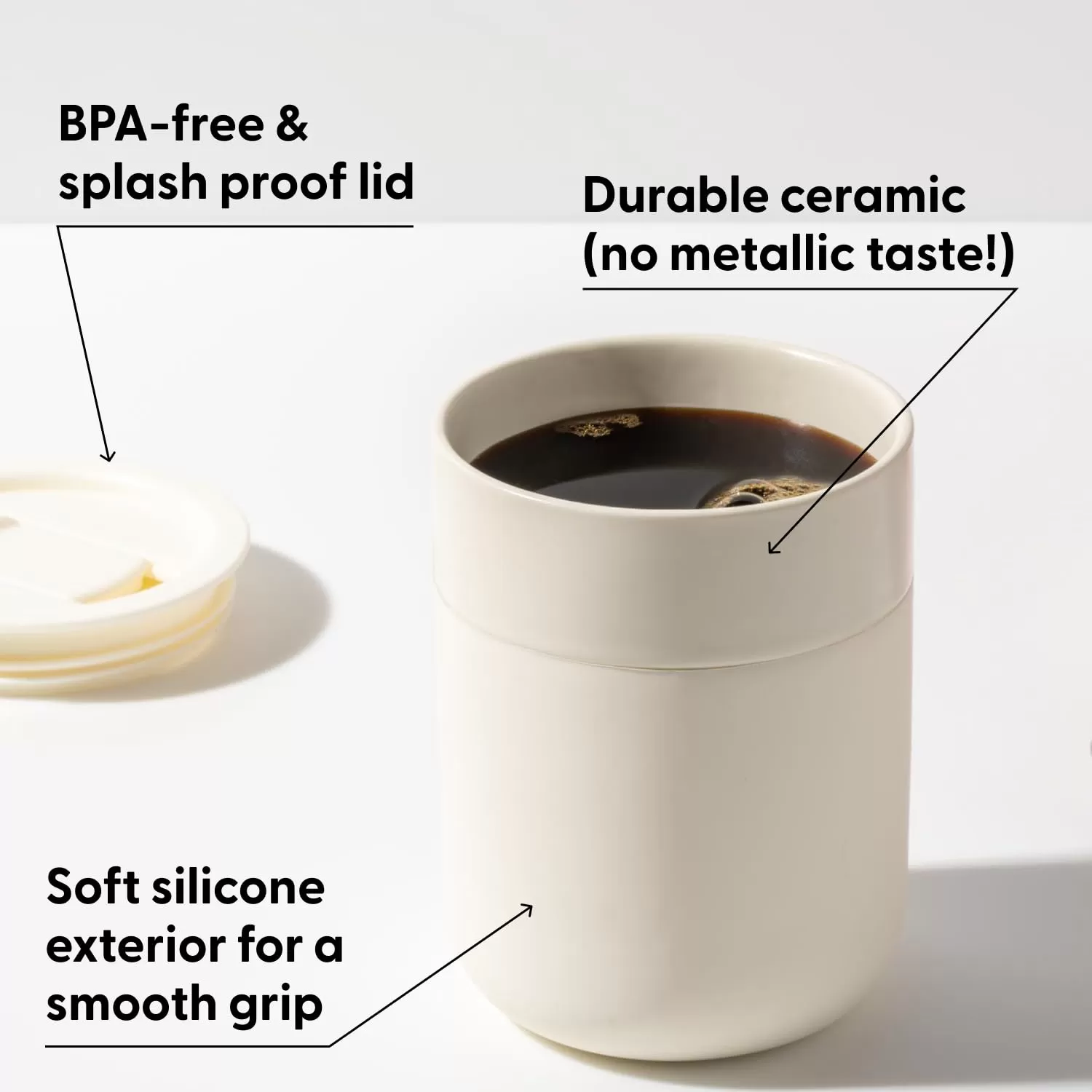 Tasse en céramique avec manche en silicone protectrice en gros en Chine