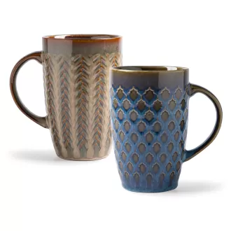 Grandes tasses de café en céramique moderne avec poignée