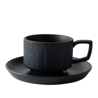 Texture rocheuse en céramique en céramique tasse