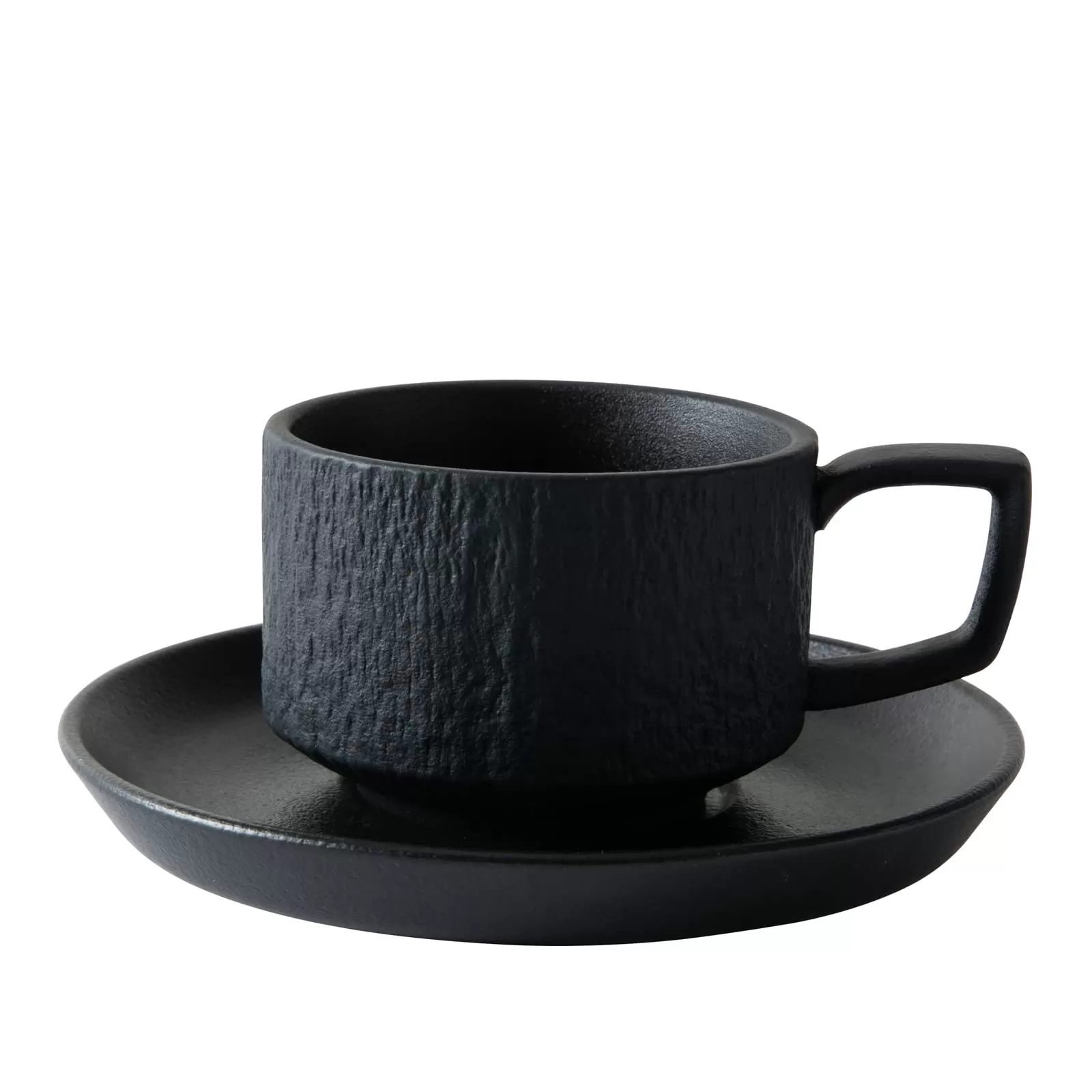 Tasse de café en céramique durable avec texture en relief pour les cafés