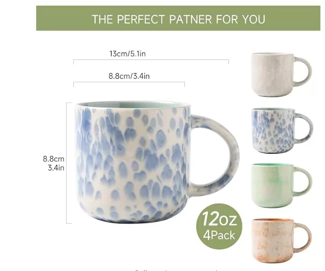 Tasses à café en céramique moderne avec poignée en gros