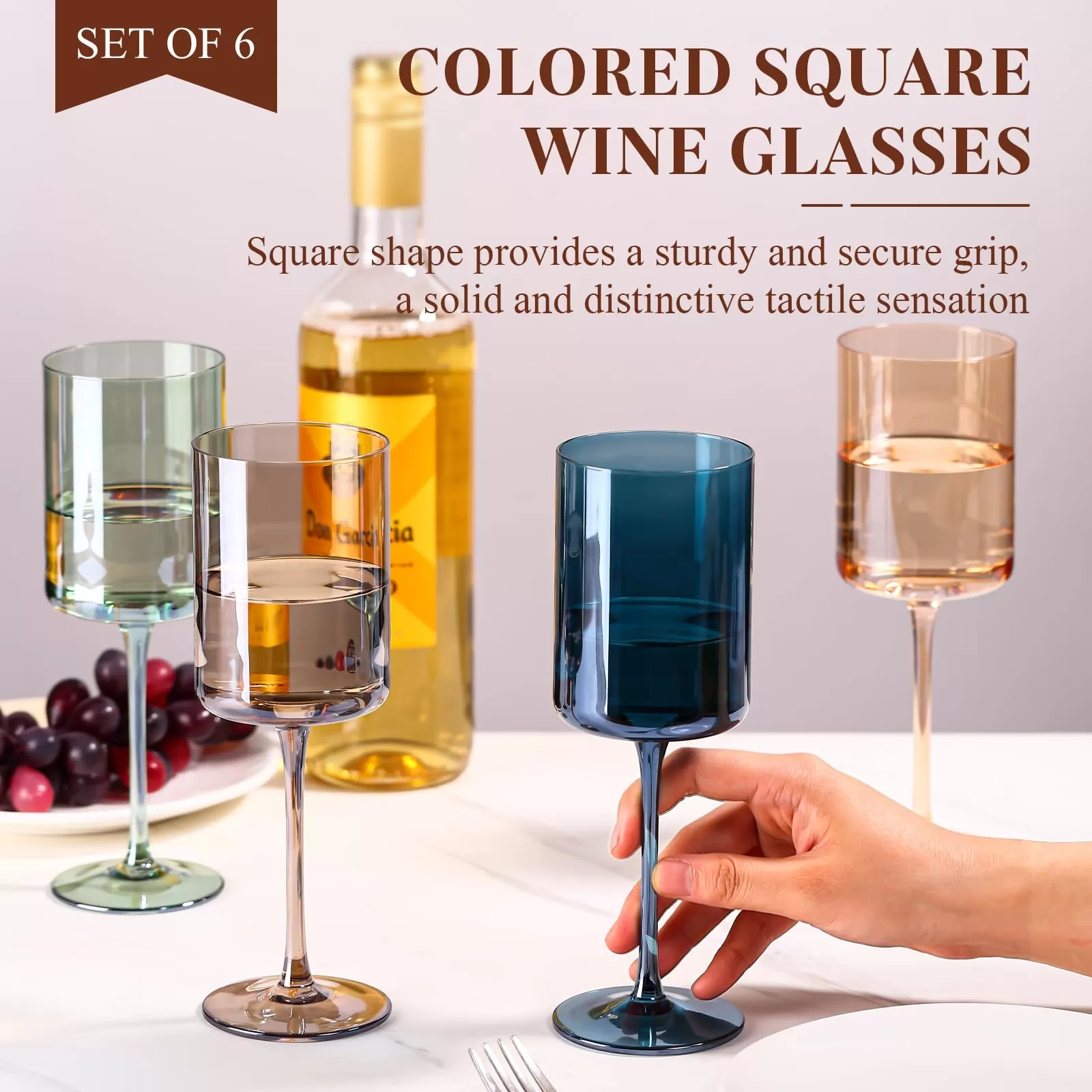 Verres à vin cristallines en gros