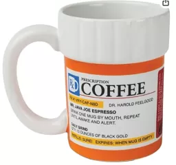Grande tasse de café de prescription drôle en gros en Chine - ajoutez de l'humour à votre infusion matinale
