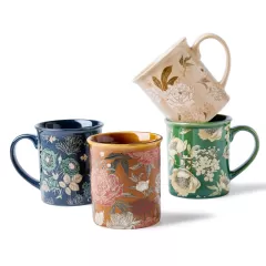 Tasses à thé en céramique à café avec design floral en gros en Chine - une touche d'élégance pour chaque gorgée