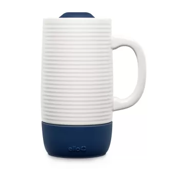 Tasse de voyage en céramique avec poignée, couvercle de curseur résistant aux éclabous